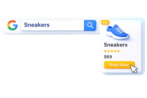 barra di ricerca e advertising